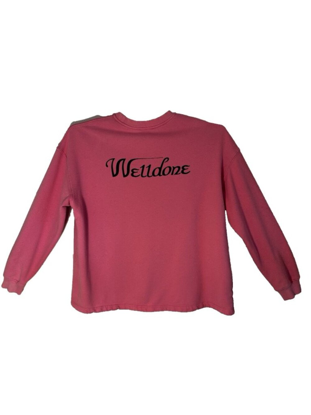 We11done Graphic Oversized Ex-Boyfriend Small Pink T-Shirt/Sweatshirt Logo - Picture 3 of 12